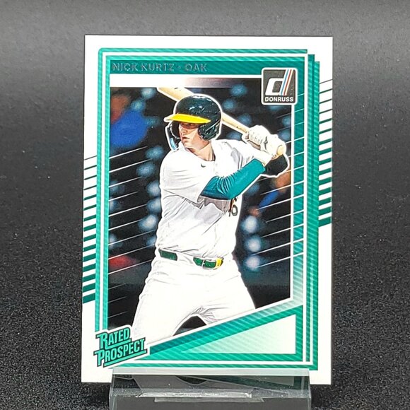 Three 2025 Nick Kurtz RC Fireworks, Stars of MLB, Donruss Rated Rookie Athletics - Picture 6 of 7